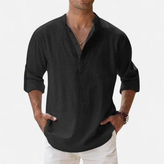 Sauvoire | Chemise Homme Lin Coton à Manches Longues