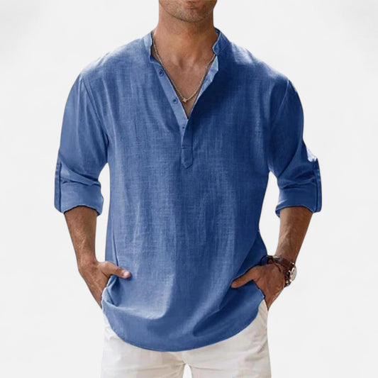 Sauvoire | Chemise Homme Lin Coton à Manches Longues
